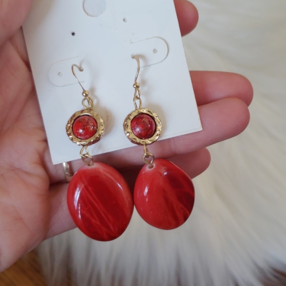 Style and co women earring gold and orange - Picture 4 of 8